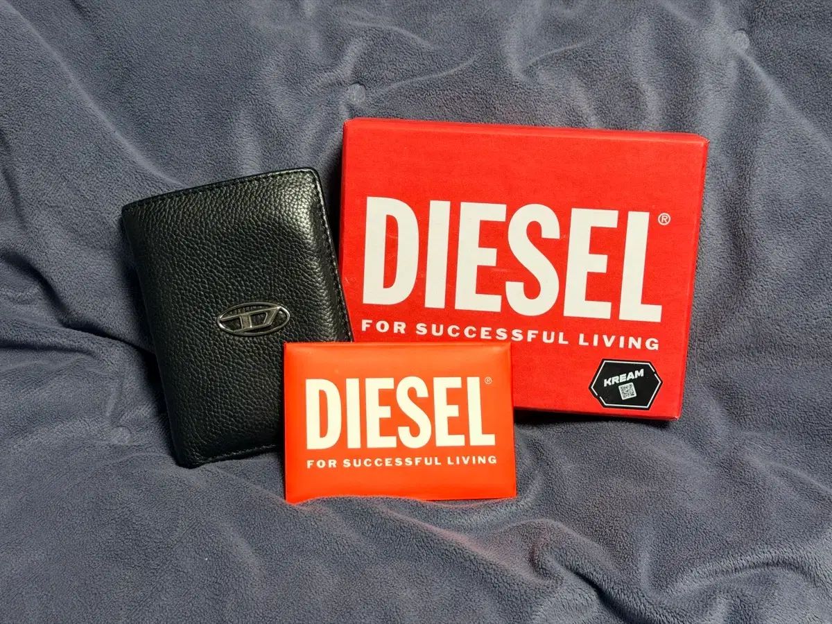DIESEL ブラック 二つ折り財布 + アウトレット フルセット MULTI-PKTS