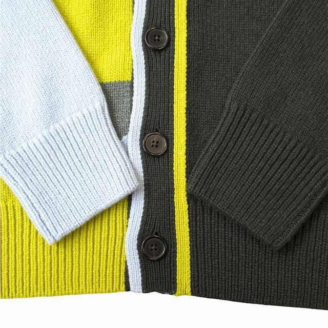 未使用 22AW エルメス HERMES タングラム ストライプ カーディガン