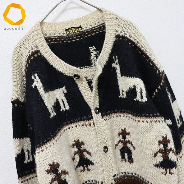 KARAE カラエ ペルー製 アルパカ ニット セーター カーディガン