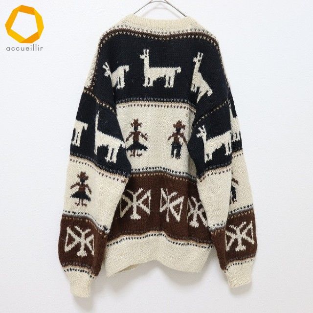 KARAE カラエ ペルー製 アルパカ ニット セーター カーディガン