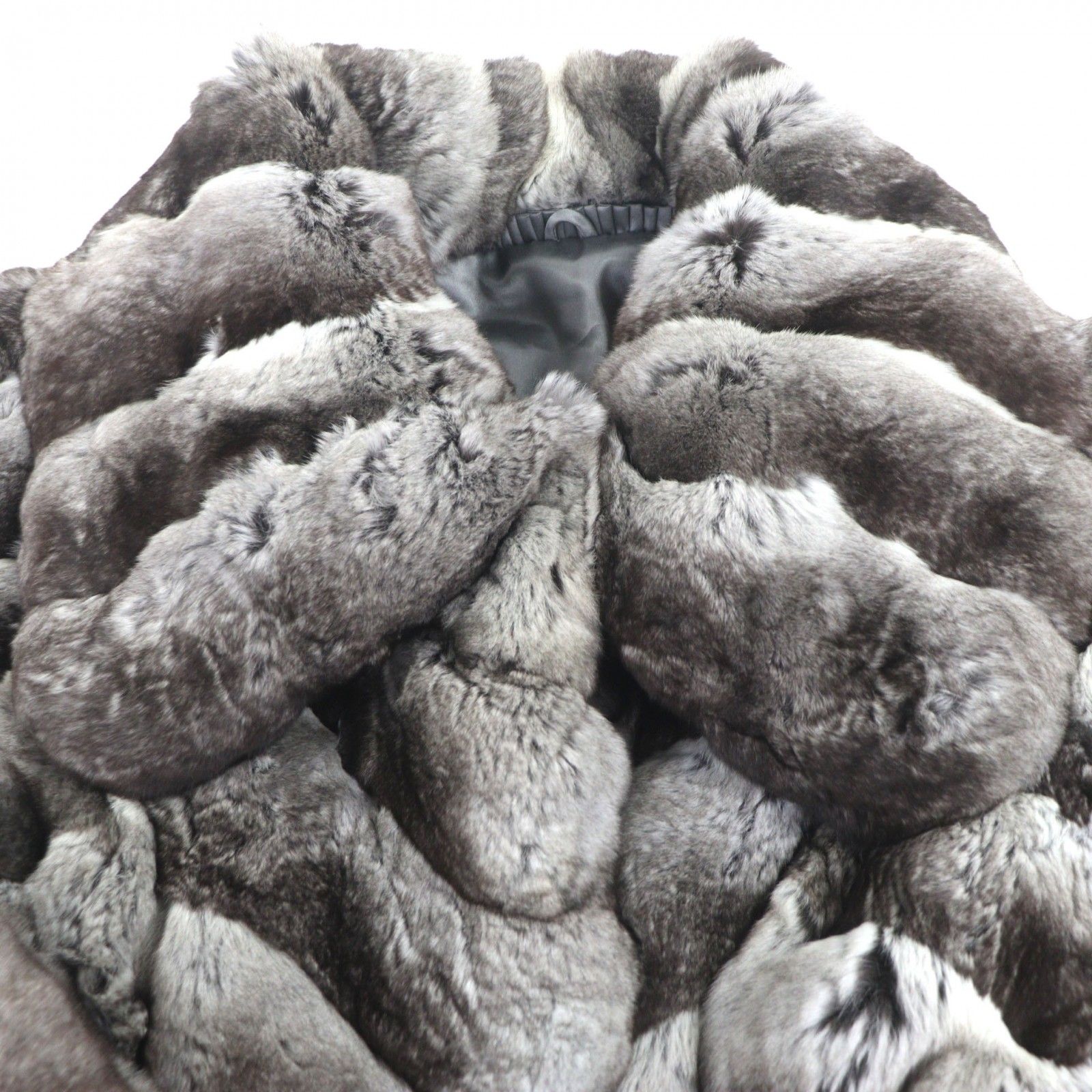 ドンドン見直し】人気▽チンチラ CHINCHILLA 本毛皮ロングコートコート