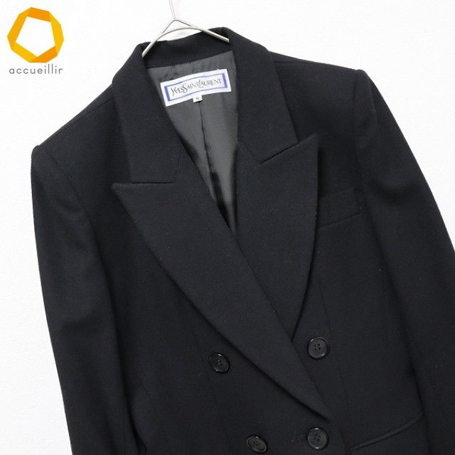 イヴサンローラン テーラードジャケット ウール 9 M ヴィンテージ 小売 イヴサンローラン Yves Saint Laurent ヴィンテージ ジャケット