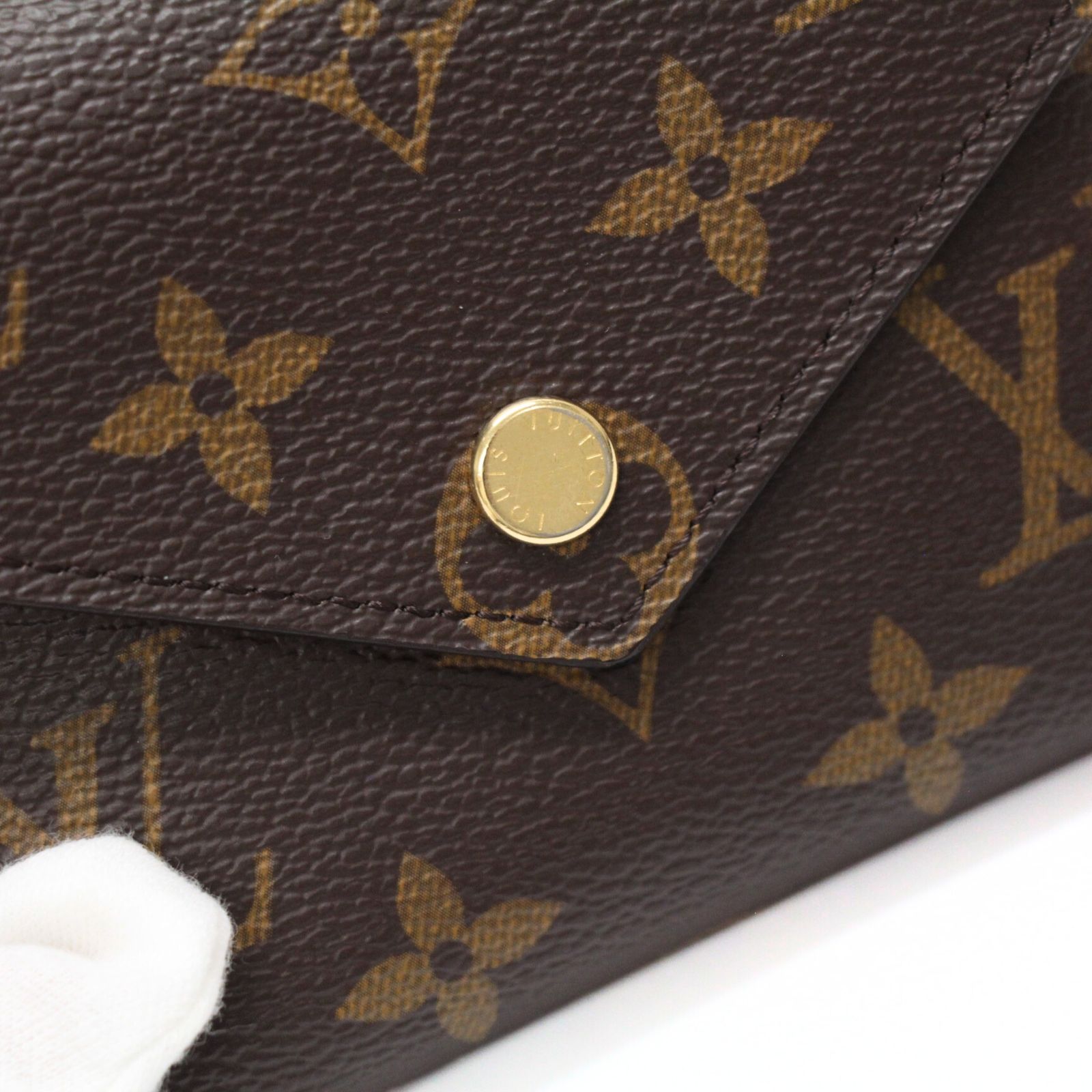 美品 ルイヴィトン Louis Vuitton ポルトフォイユヴィクトリーヌ 三