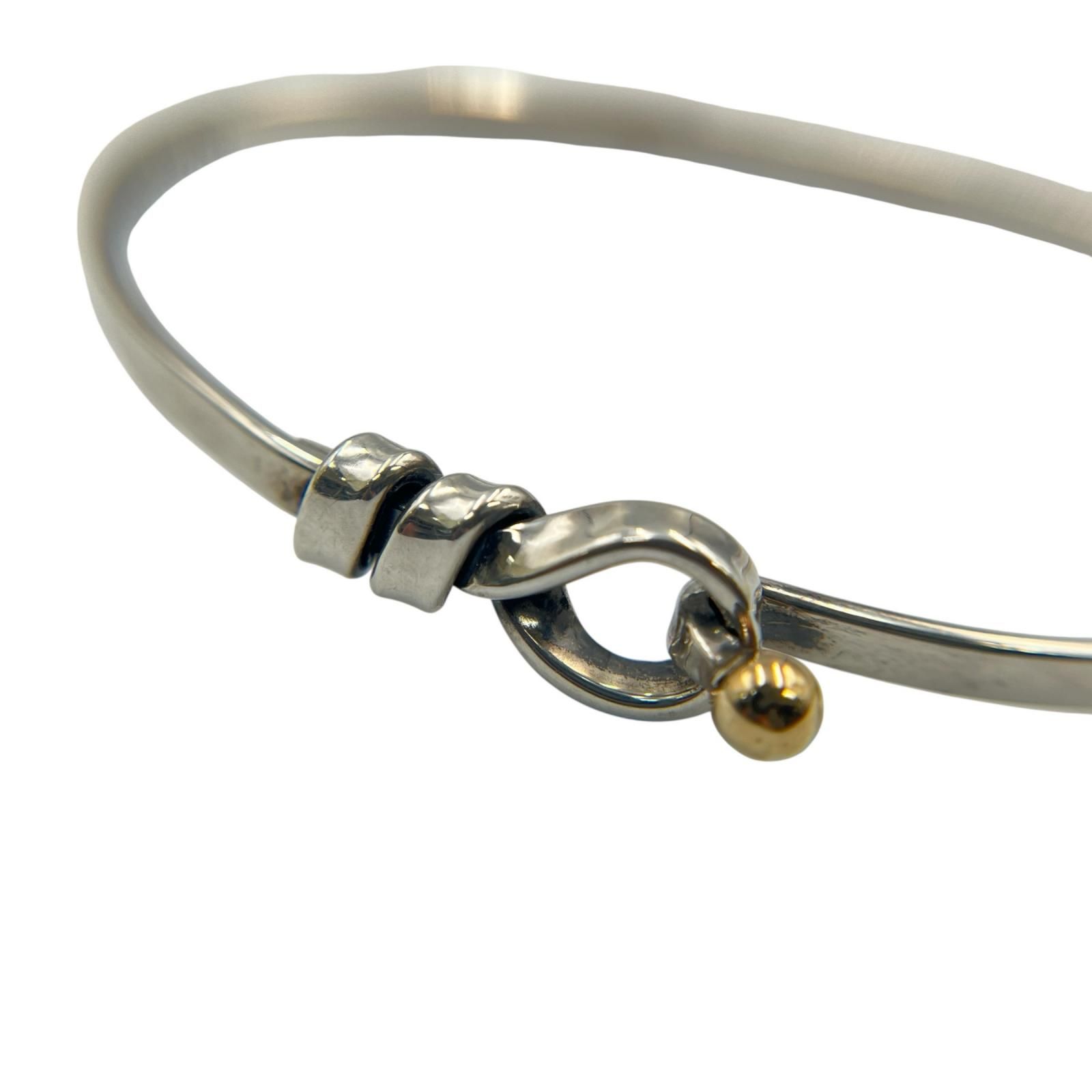 ティファニー TIFFANY&Co. バングル フック&アイ K18イエローゴールド