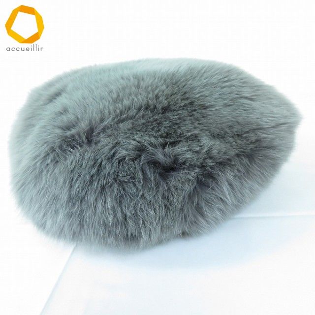 wb ラドロー LUDLOW ハンドバッグ ファーバッグ グレー系 緑系