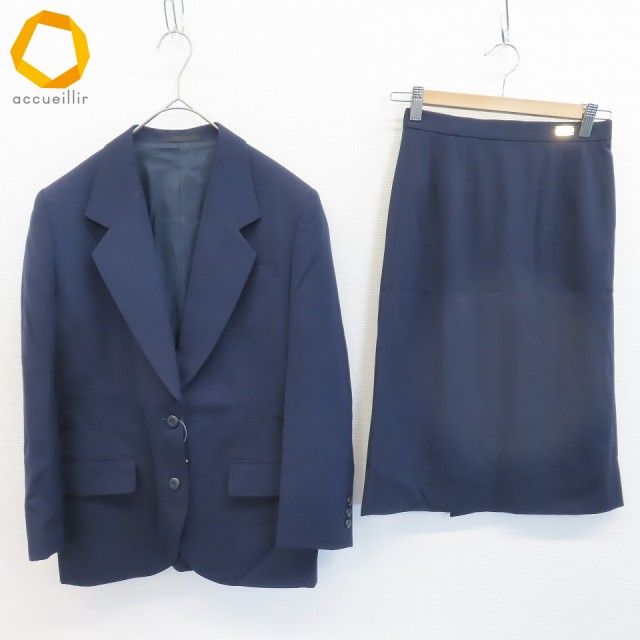 バーバリー BURBERRYS ヴィンテージ スカートスーツ セットアップ 7 紺