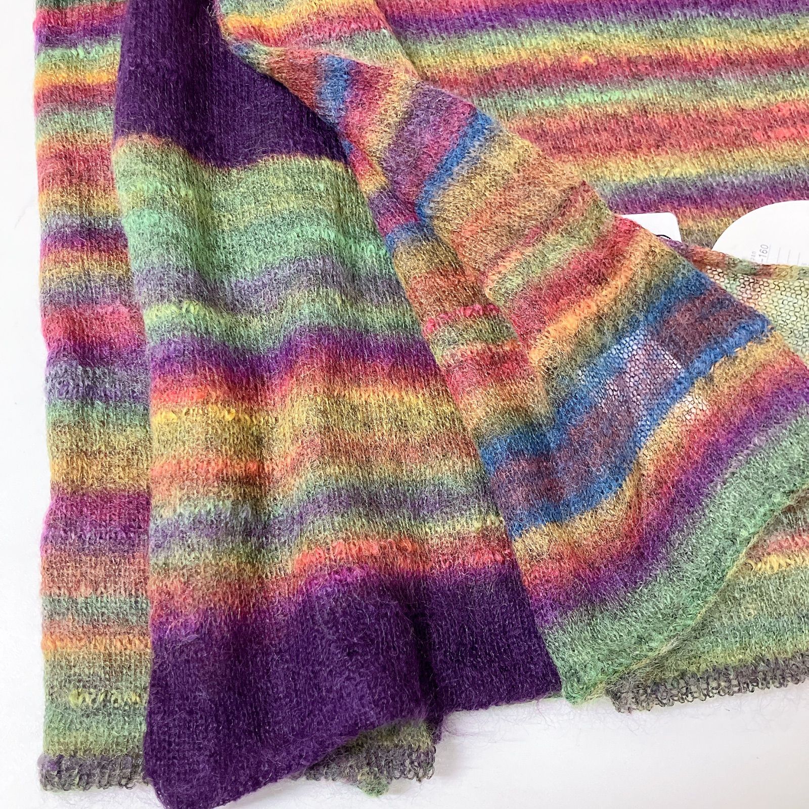 OG39 【タグ付き未使用】sato seni 佐藤繊維 モヘヤ マフラー ストール