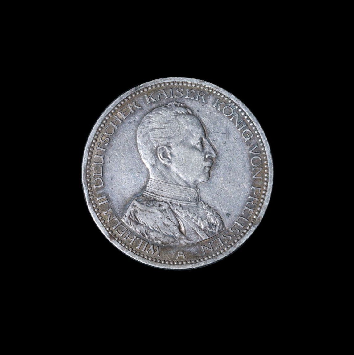 ドイツ帝国　ハンブルク　5マルク銀貨（1876年J）2頭のライオン ドイツ帝国 ハンブルク 5マルク銀貨（1876年J）2頭のライオン 外国