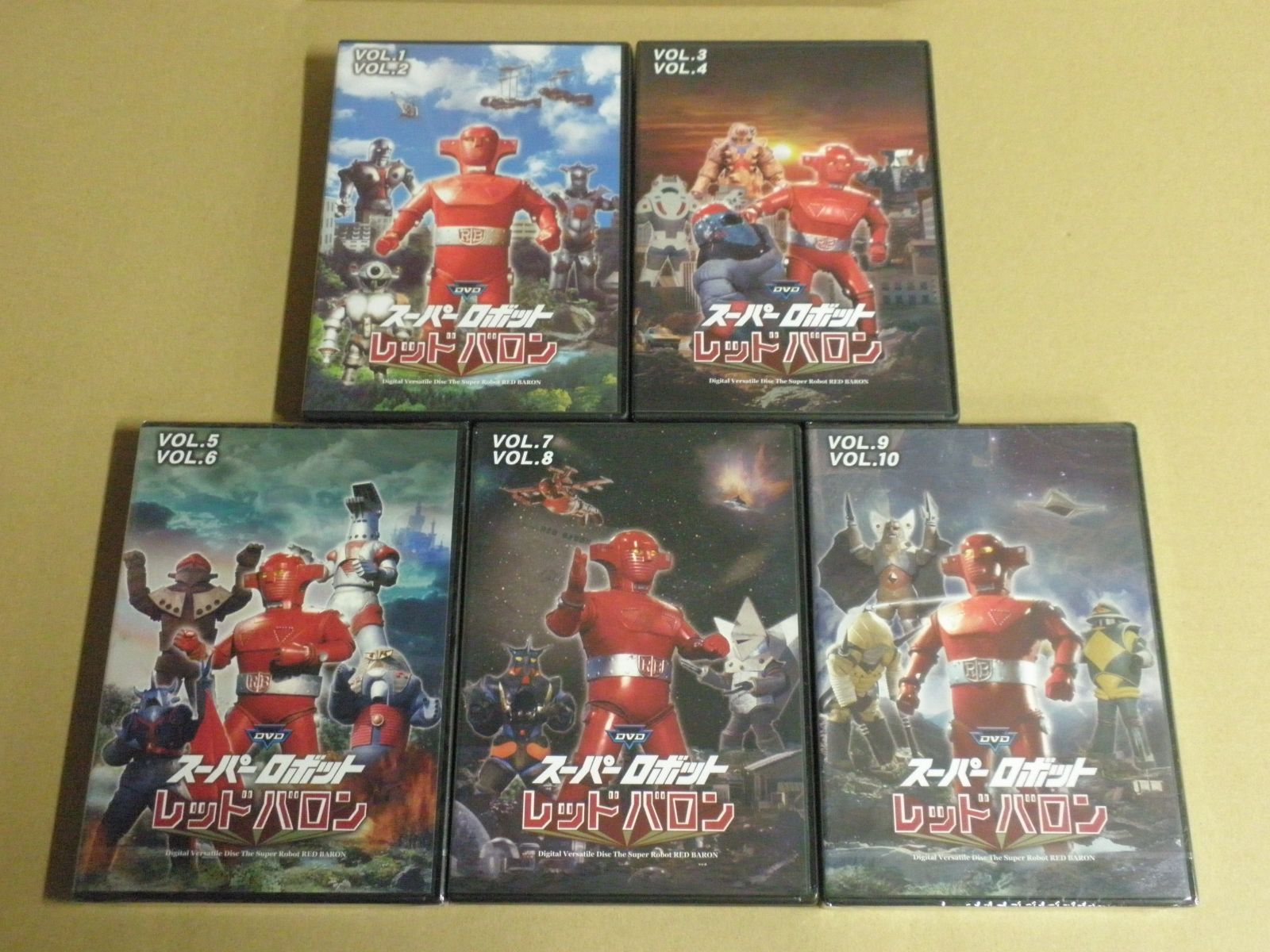 スーパーロボットレッドバロン Blu-ray全巻+DVD付写真集セット スーパーロボット レッドバロン vol.1-10 (DVD全10巻・5本セット