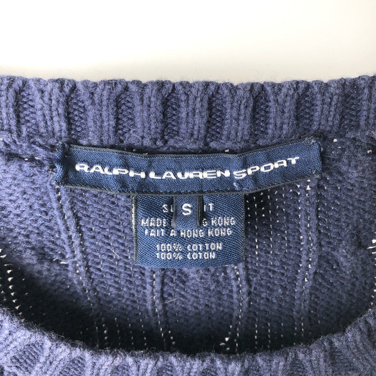 古着 ラルフローレン Ralph Lauren RALPH LAUREN SPORT ケーブル編み