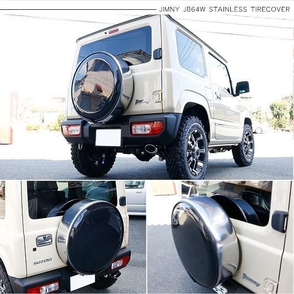 ジムニー ノマド JC74 ステンレスタイヤカバー 15インチ 195/80/R15