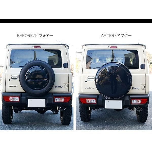 ジムニー ノマド JC74 ステンレスタイヤカバー 15インチ 195/80/R15