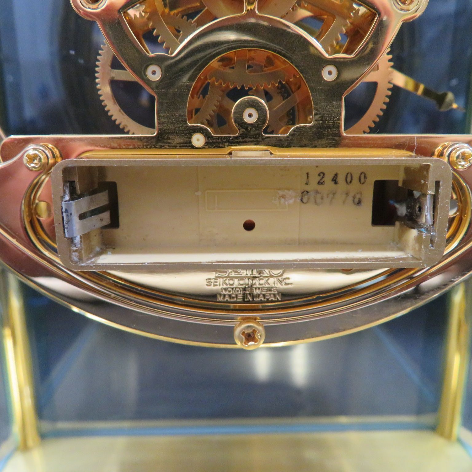 7485□セイコー(SEIKO)□デコール(DECOR)□置時計□AZ728G□不動□送料