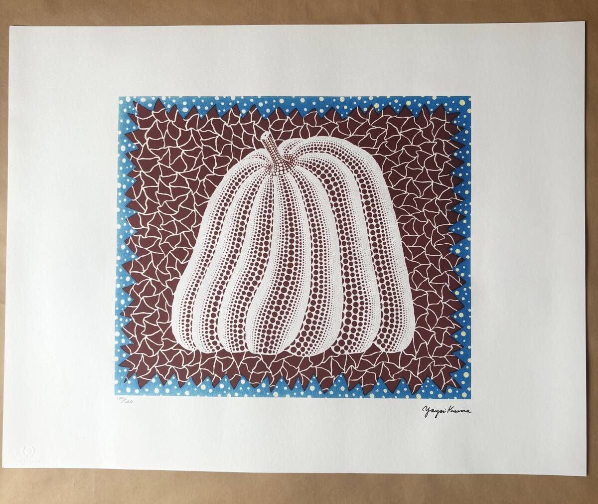 草間彌生《パンプキン》Yayoi Kusama Pumpkin サイン入りリトグラフ
