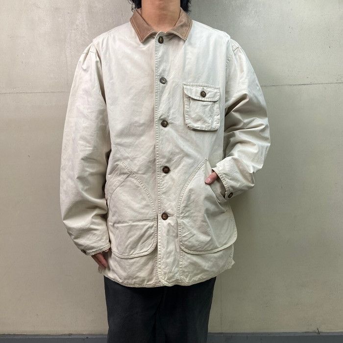 80-90s バナナリパブリック ハンティングジャケット 襟レザー S 赤 希少 80-90s バナナリパブリック ハンティングジャケット 襟レザー S 赤