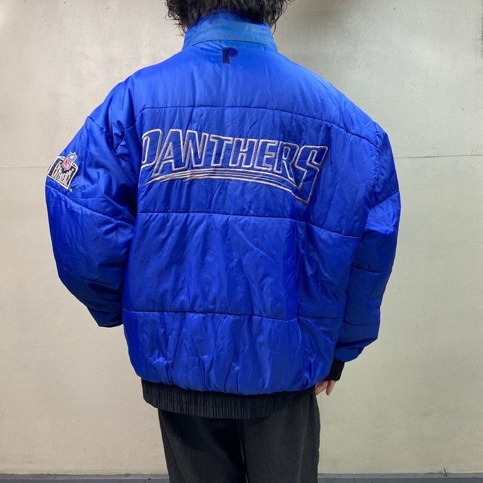 PRO PLAYER NFL CAROLINA PANTHERS リバーシブル ナイロンジャケット