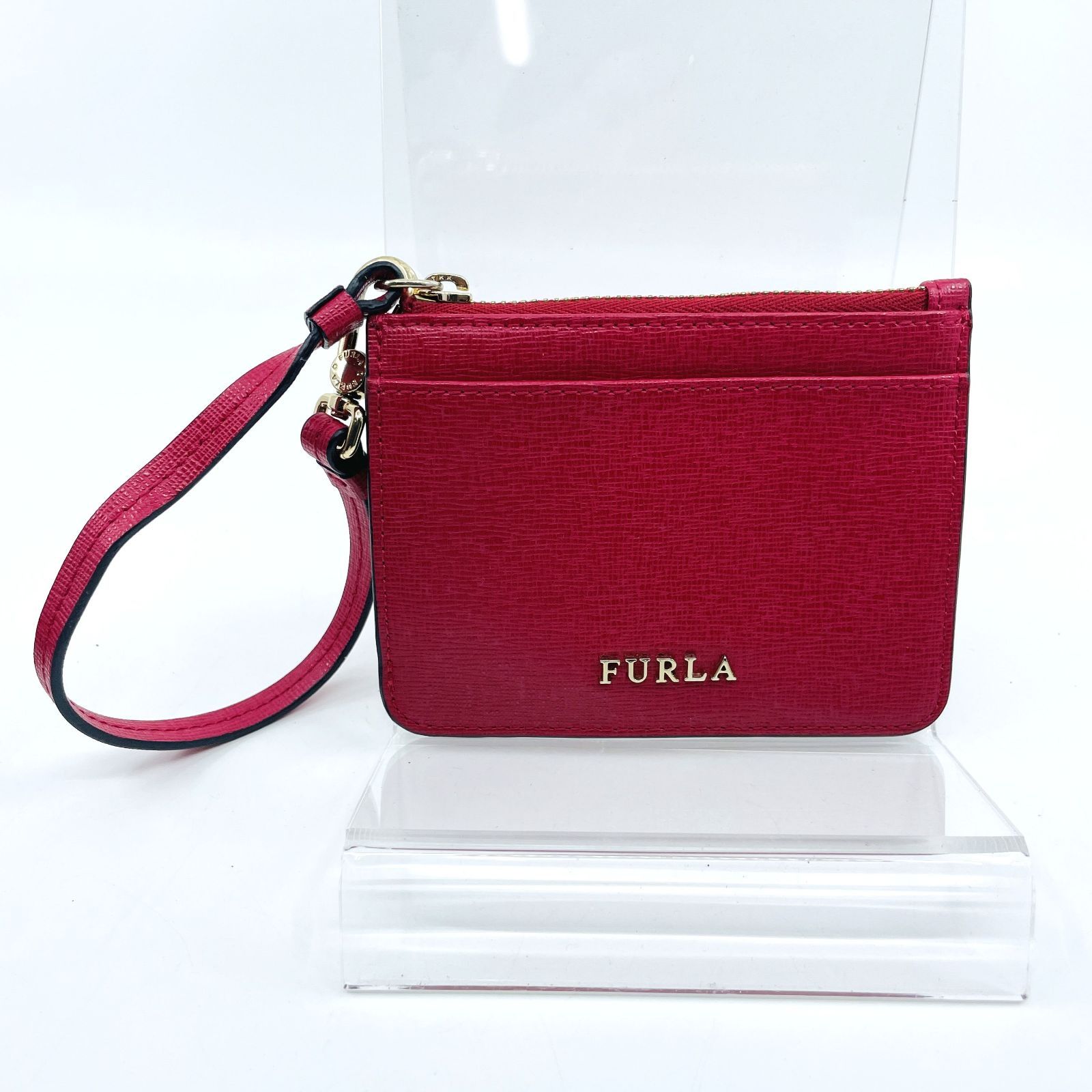 フルラ FURLA コインケース リス リストレット 新品 FURLA フルラ コインケース カードケース パスケース レッド ロゴ