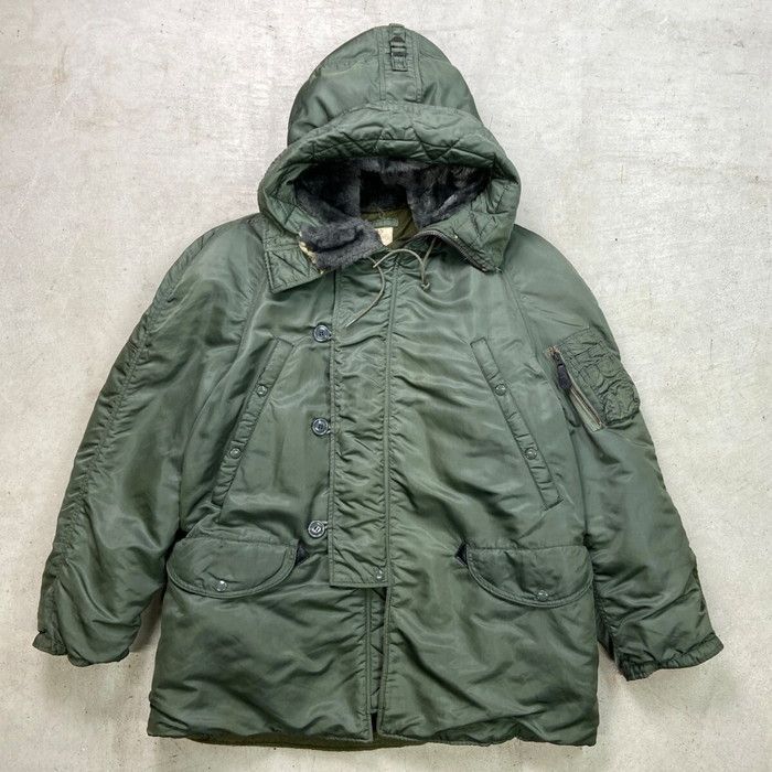 USAF U.S.AIR FORCE 米軍実品 N-3B ミリタリー フライトジャケット メンズL相当 70s 80s VINTAGE ヴィンテージ 