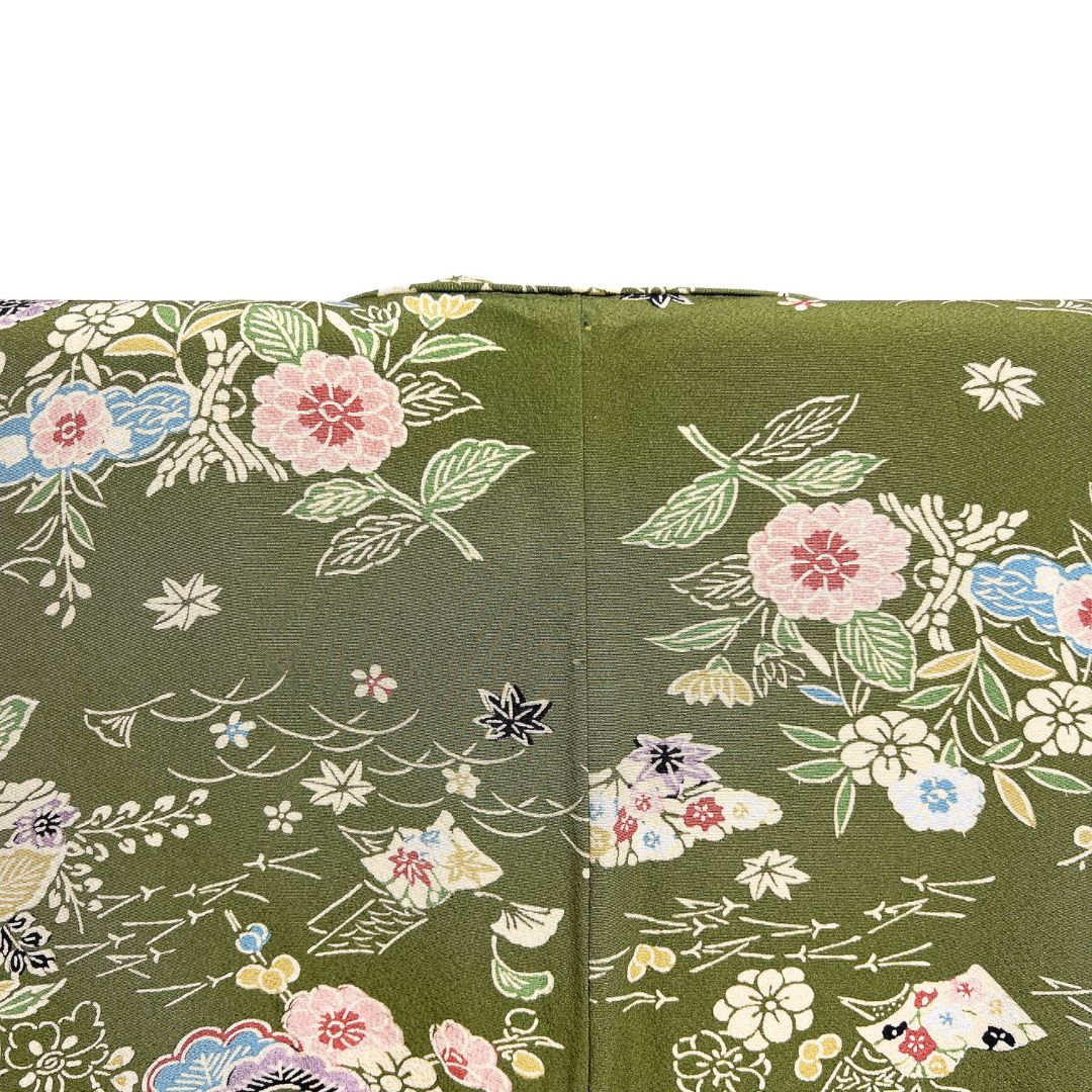  道中着 貝合わせ 冊子 雲 菊 芝草 松葉 着物 124 b d ms 羽織 着物 浴衣