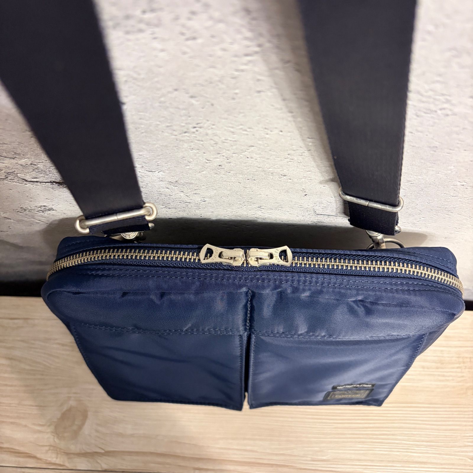 ✨ほぼ日×PORTER コラボ ショルダーバッグ ネイビー 極美品 多収納 