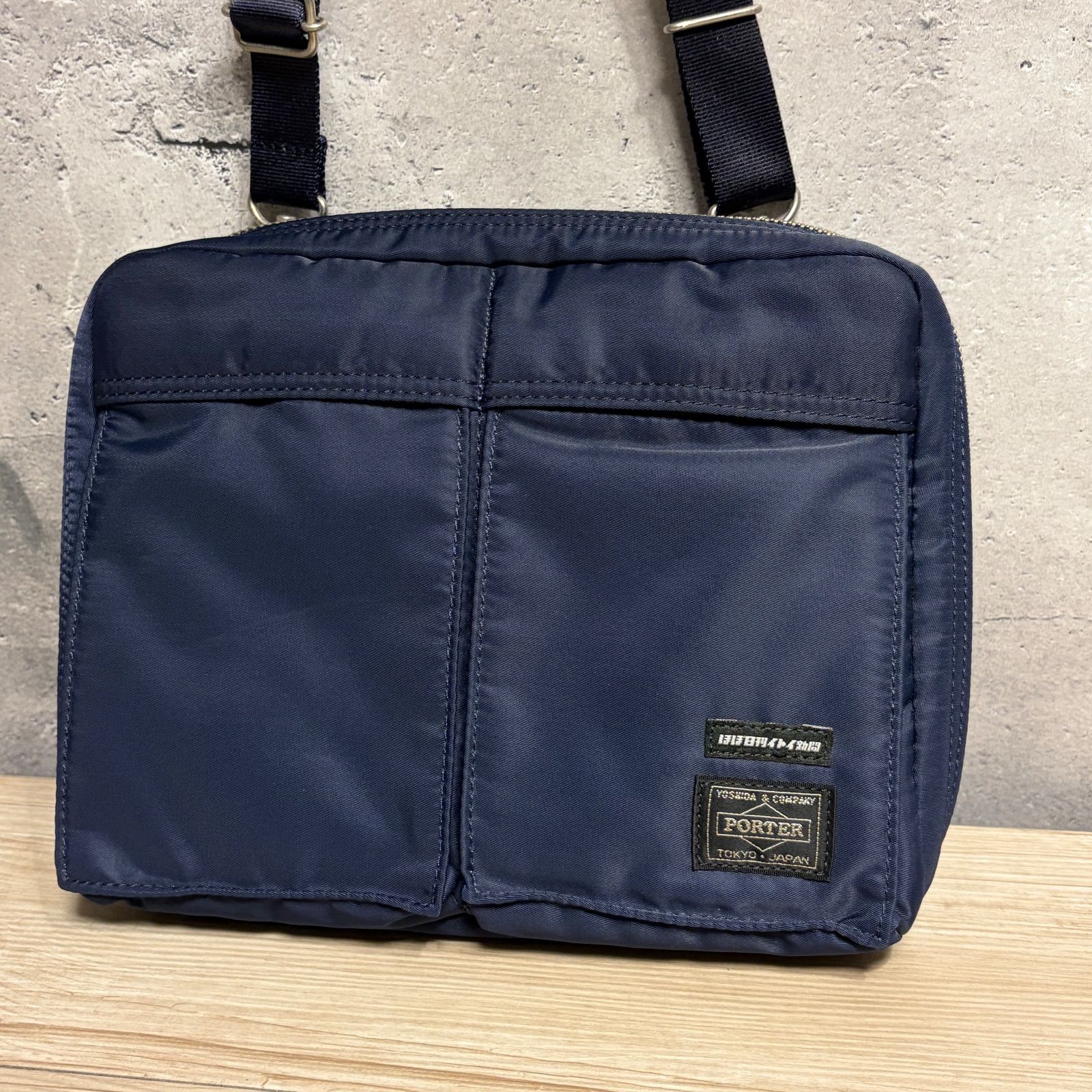 ✨ほぼ日×PORTER コラボ ショルダーバッグ ネイビー 極美品 多収納 