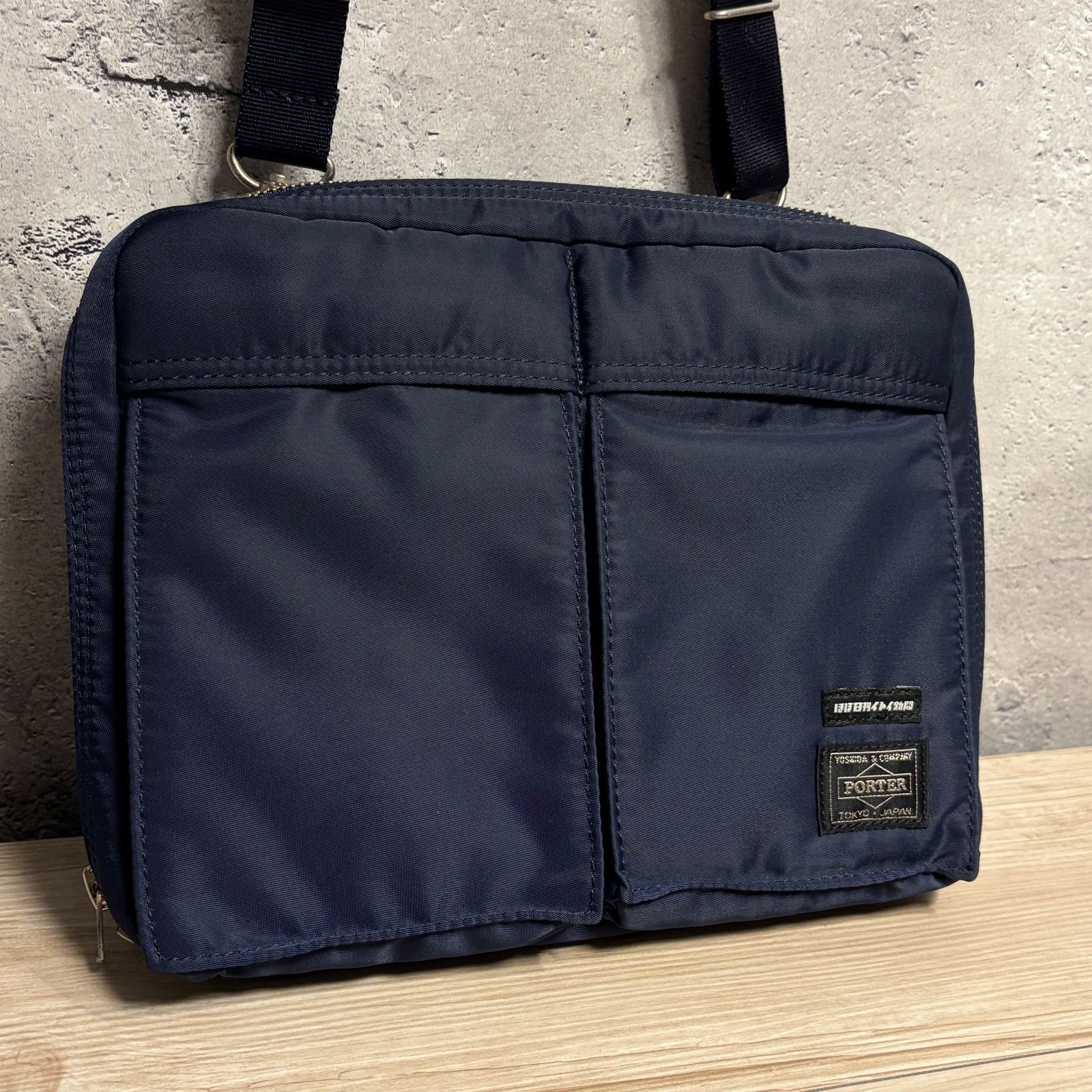 ✨ほぼ日×PORTER コラボ ショルダーバッグ ネイビー 極美品 多収納 