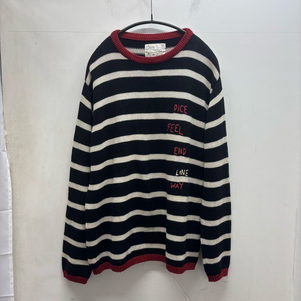 PORTER CLASSIC ポータークラシック HAND WORK CREW NECK WOOL KNIT 