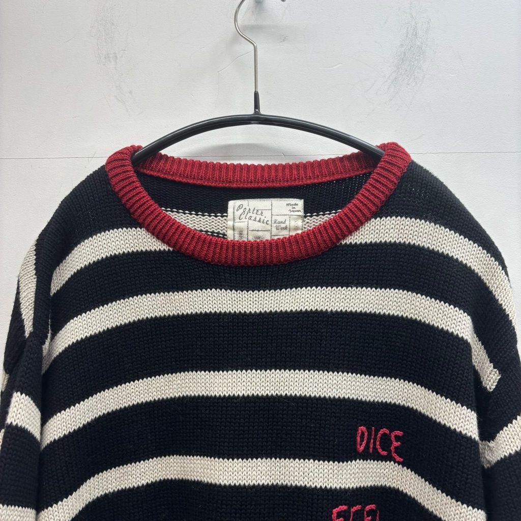 PORTER CLASSIC ポータークラシック HAND WORK CREW NECK WOOL KNIT 