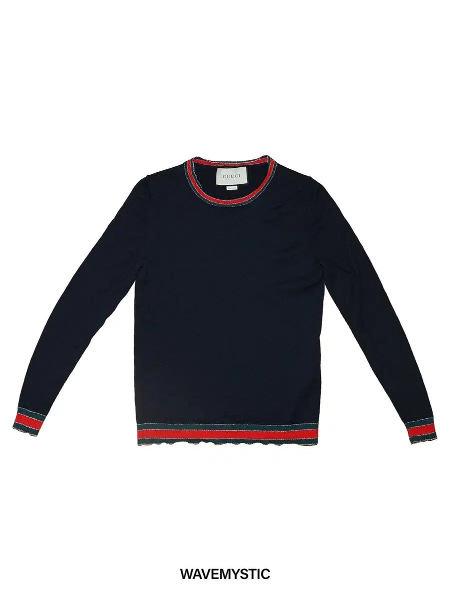 正規品 グッチ 3本線 ネイビー ニット コレクション 中古・古着通販
