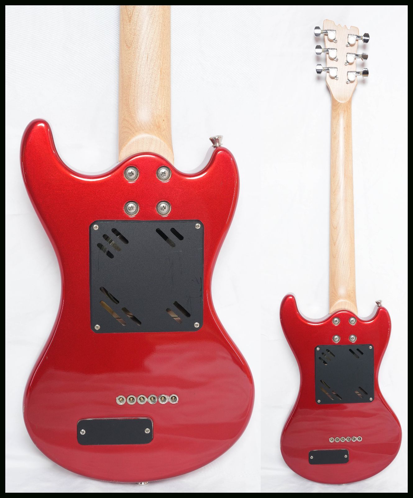 ☆MarineRider☆モズライトシェイプ Candy Apple Red アンプ内蔵 ミニ