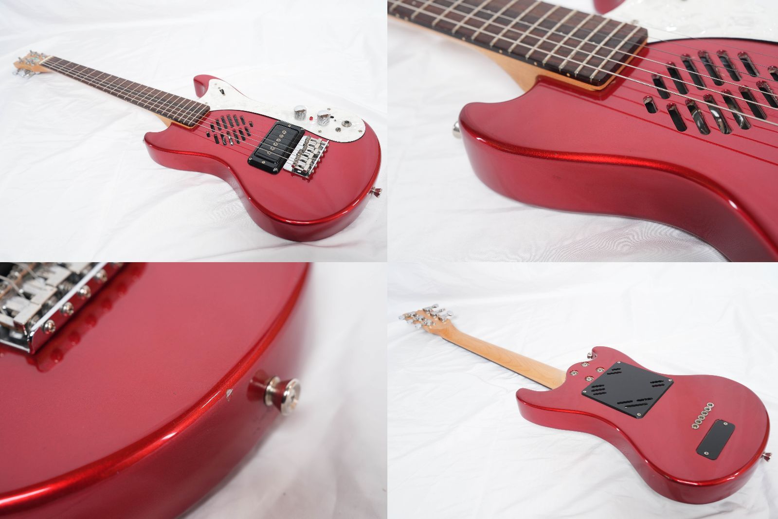 ☆MarineRider☆モズライトシェイプ Candy Apple Red アンプ内蔵 ミニ
