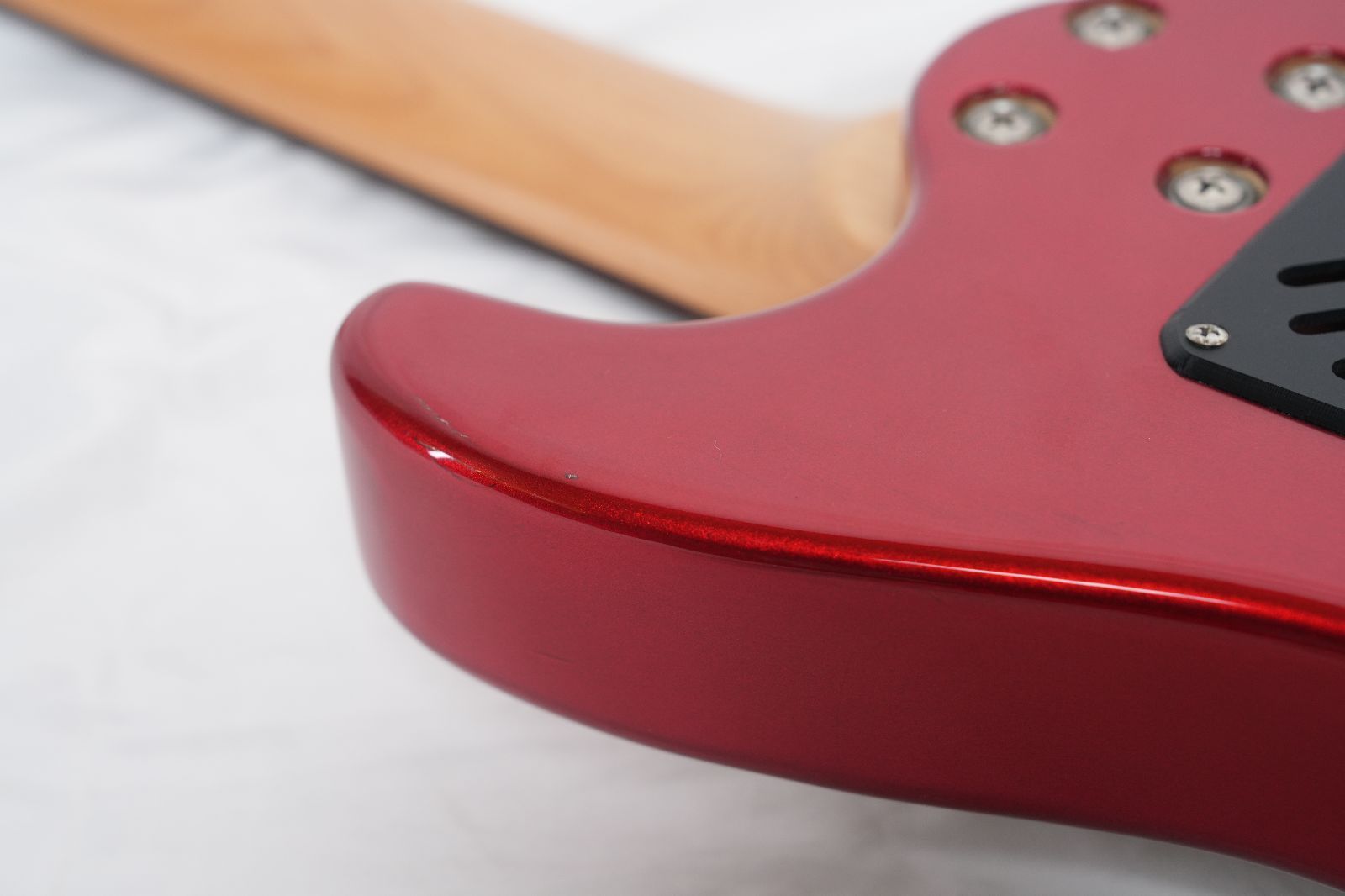 ☆MarineRider☆モズライトシェイプ Candy Apple Red アンプ内蔵 ミニ