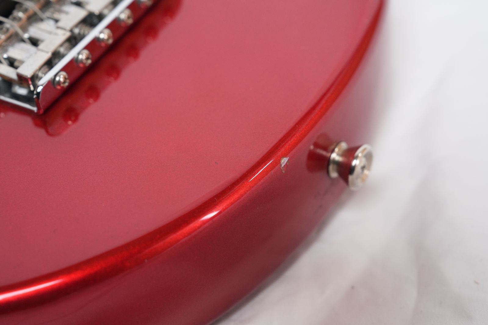 ☆MarineRider☆モズライトシェイプ Candy Apple Red アンプ内蔵 ミニ