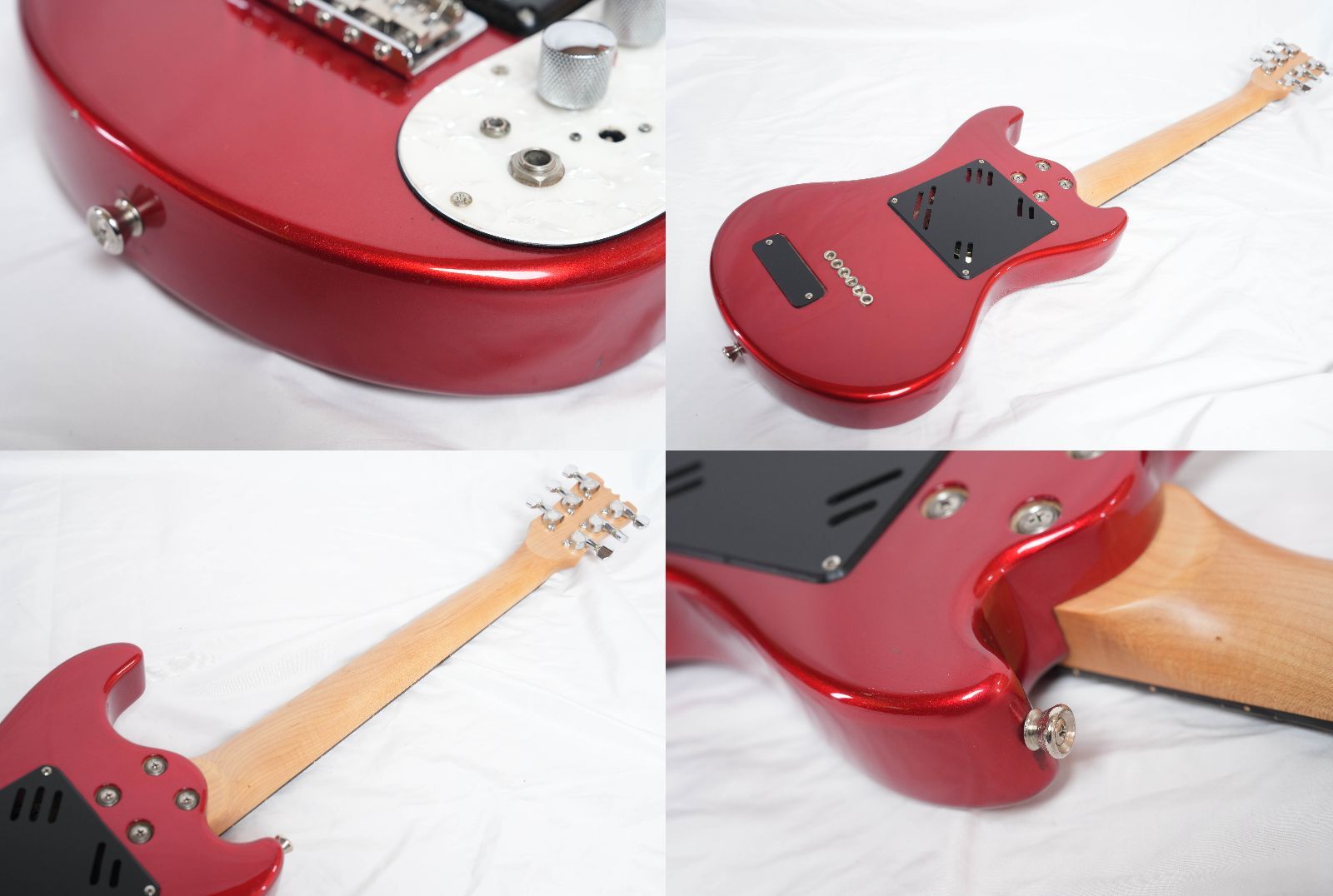 ☆MarineRider☆モズライトシェイプ Candy Apple Red アンプ内蔵 ミニ