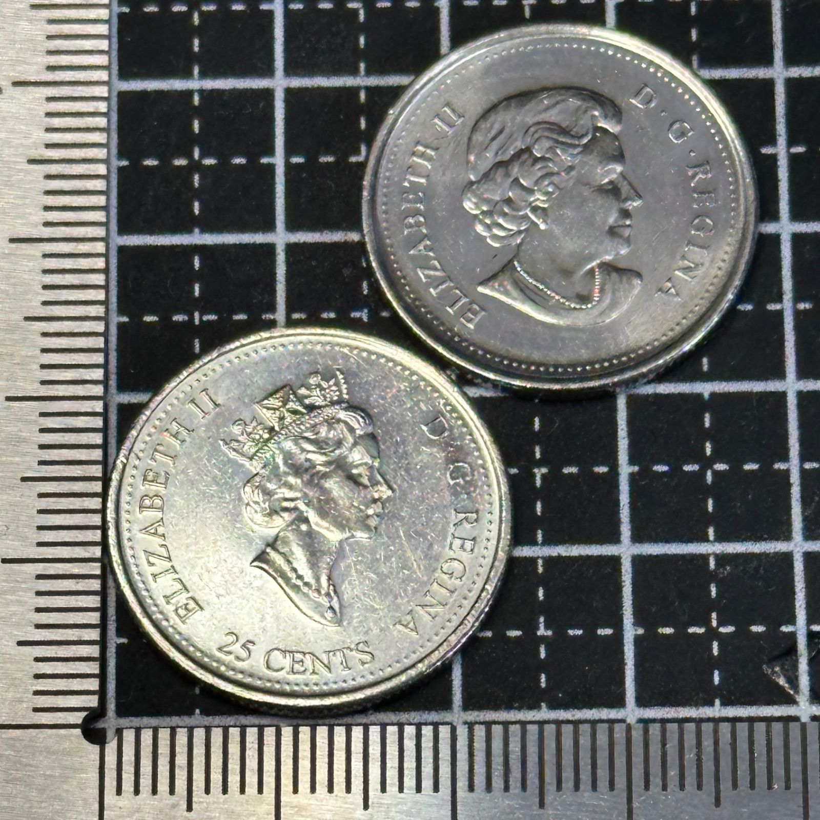 記念硬貨セット】2000年 カナダ 25セント ミレニアム記念（彩色）＋