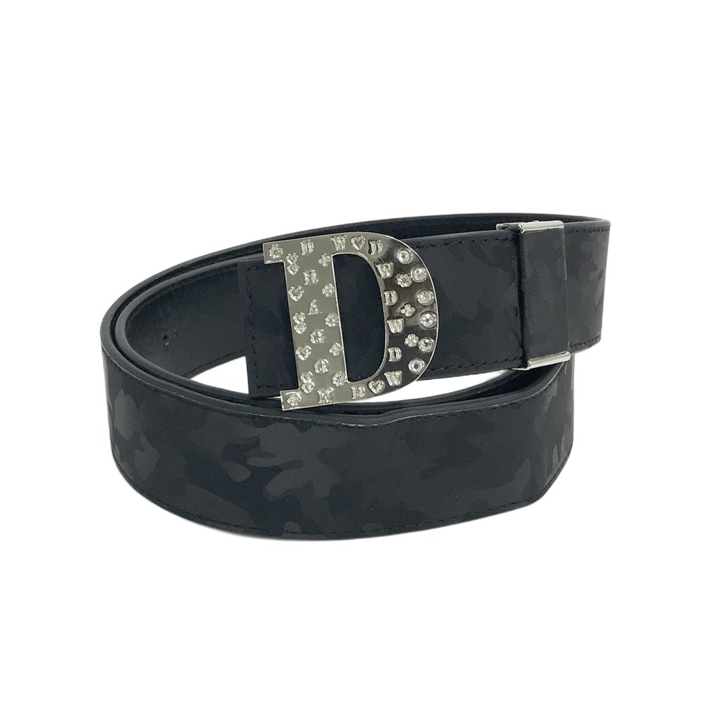 ダンスウィズドラゴン バックルベルト 黒 ゴルフウェア　ビシュー　スター　新品 ダンスウィズドラゴン バックルベルト 黒 ゴルフウェア ビシュー