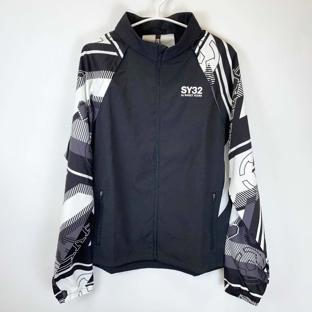 【未使用】SY32 2WAY TRAINING JK トレーニングジャケット XXL ブラック メンズ 袖取り外し可能 ベスト ストレッチ UVカット SWEET YEARS