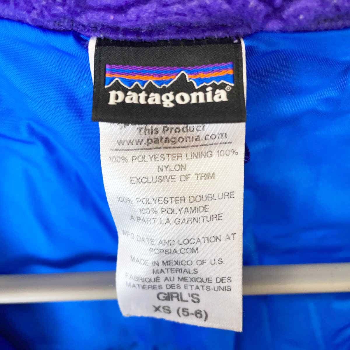 パタゴニア キッズ レトロ X ジャケット フリース XS パープル 65620 ガールズ patagonia ジュニア アウトドアウェア