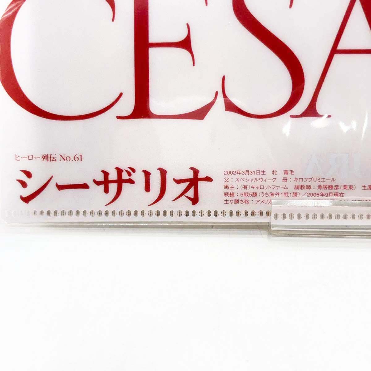 未使用】シーザリオ ヒーロー列伝 No.61 クリアファイル JRA 競馬