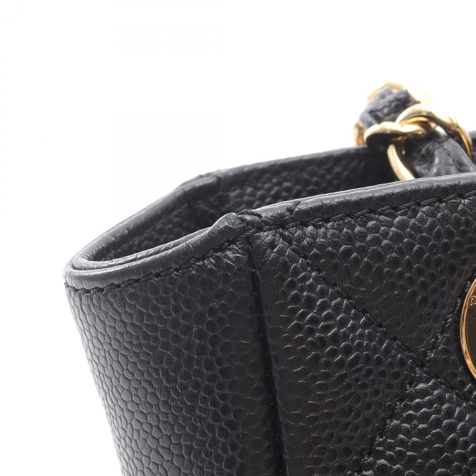 シャネル CHANEL トートバッグ マトラッセ PST ブラック キャビア