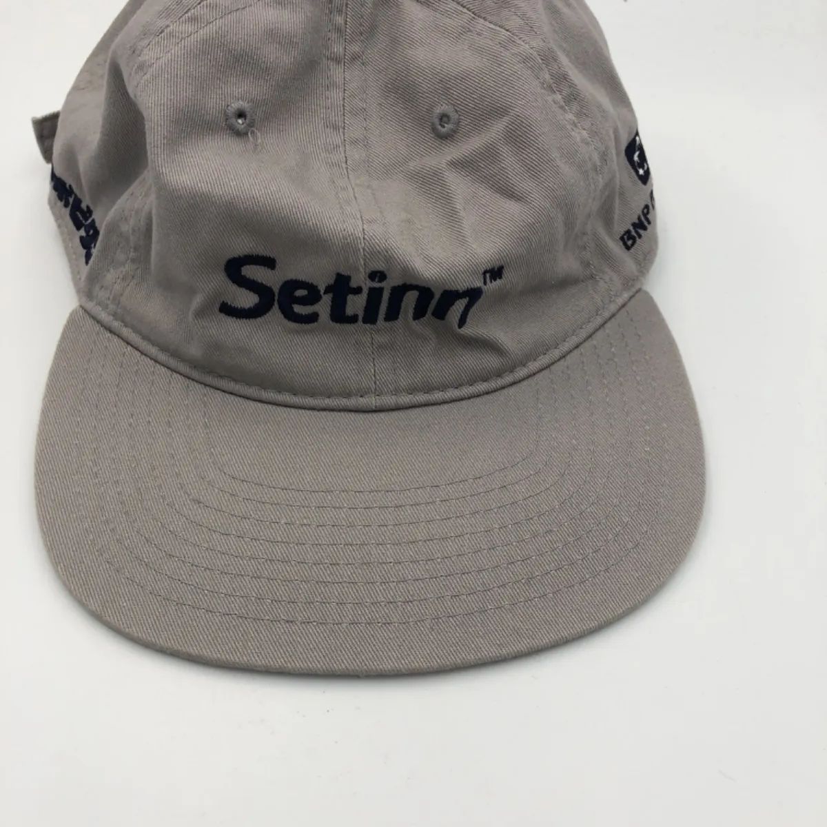 ▪️Setinn セットイン キャップ グレー Wilson BNP PARIBAS ロゴ 刺繍