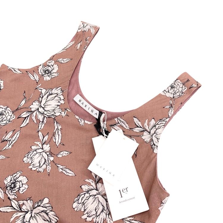 未使用品 MARIHA マリハ 草原の虹のドレス NS Big Bouquet花柄