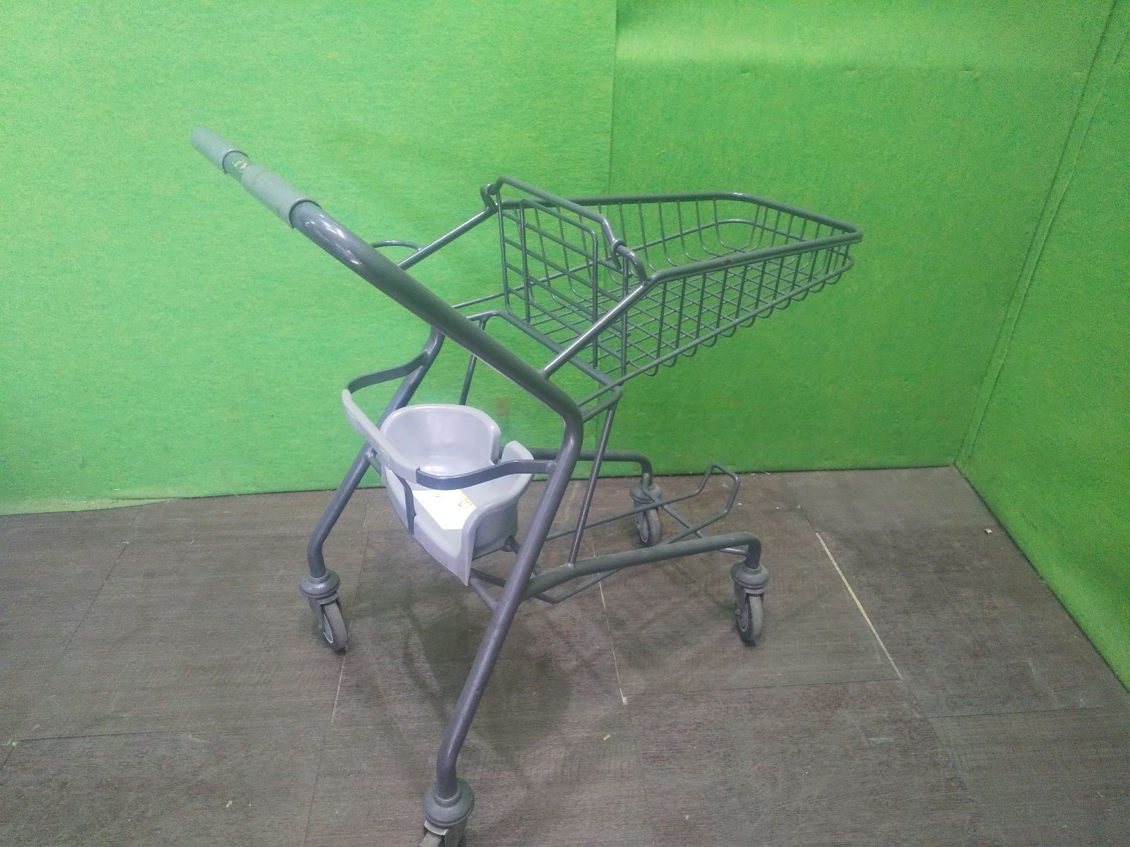 【カワジュン】ショッピングカート チャイルドシート付き◆買い物カート■T-371 KAWAJUN/カワジュン】ショッピングカート チャイルドシート付き