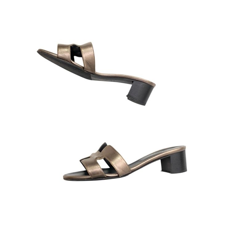 HERMES エルメス オラン Hサンダル ブロンズ 35 - メルカリ