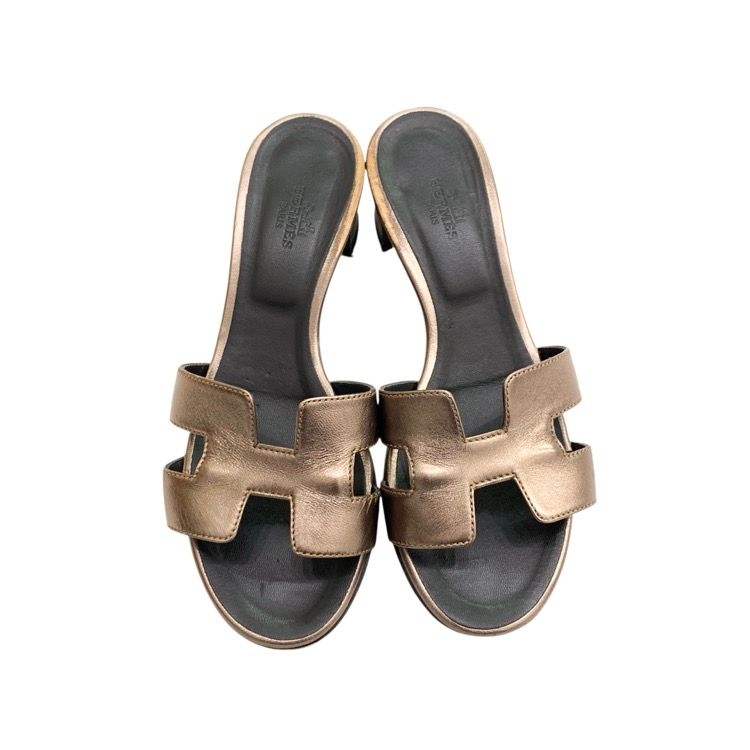 HERMES エルメス オラン Hサンダル ブロンズ 35 - メルカリ
