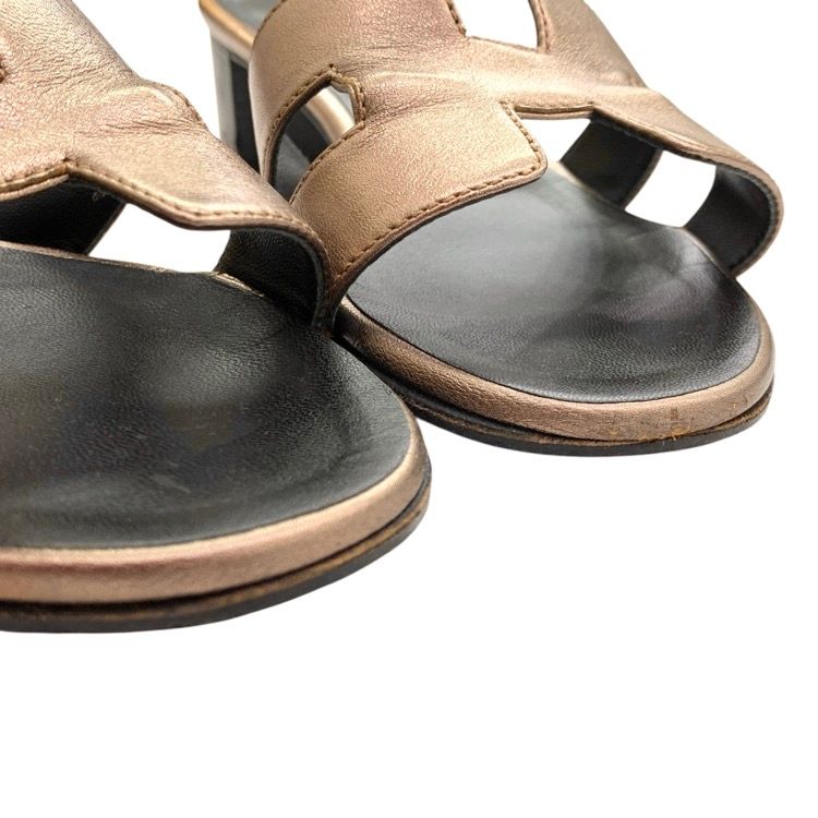 HERMES エルメス オラン Hサンダル ブロンズ 35 - メルカリ