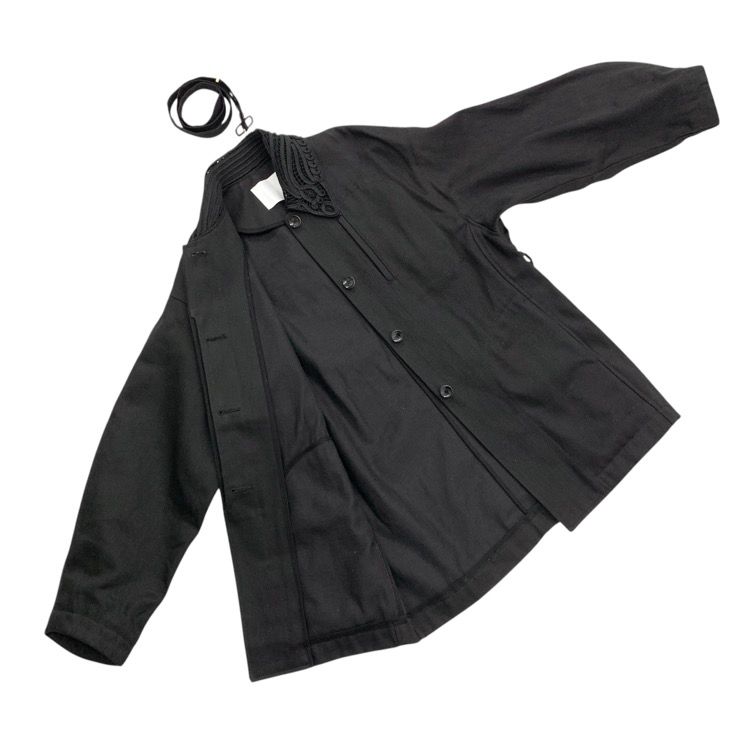 Mame Kurogouchi　コード刺繍　デニムジャケット　＜黒・サイズ1＞ International Gallery BEAMS（インターナショナルギャラリー ビームス