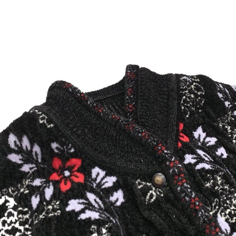 2025AW Mame Kurogouchi マメクロゴウチ Floral Motif Chenille Knited