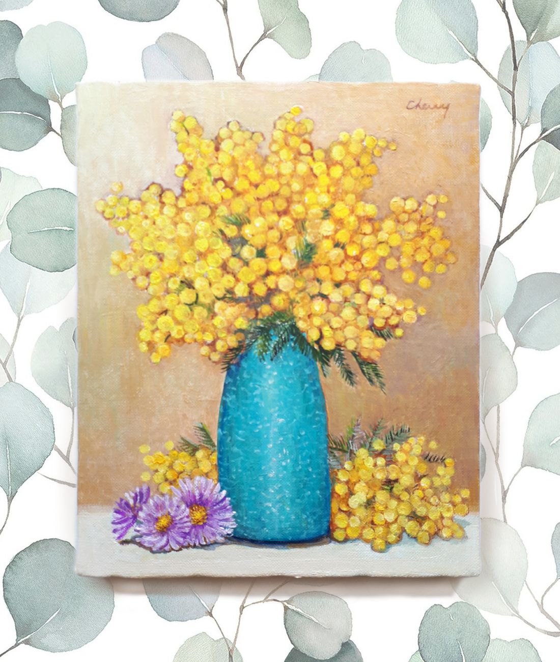 油絵油彩花3号 油絵油彩花3号