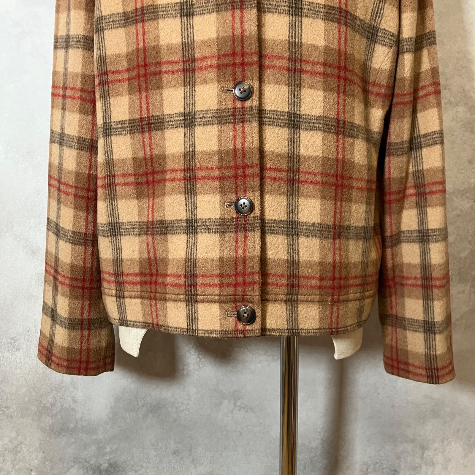 Eddie Bauer エディーバウアー 00s ジャケット ブルゾン ウール100 